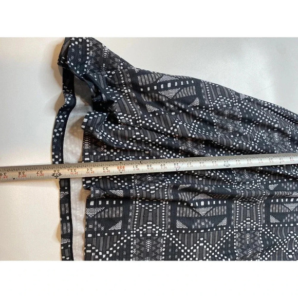 Prana Cali Dress Black Bridge Small Built in Shelf Bra Geometric Athletic - Picture 5 of 8